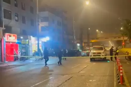 Dejan granada en pollera de San Borja