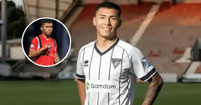 Jefferson Cáceres tuvo debut amargo en Escocia: Sumó sus primeros minutos en la