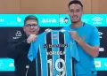 Hernn Barcos fue clave? Erick Noriega sorprendi al hablar perfecto portugus en su presentacin en Gremio