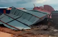 Lluvias torrenciales y vientos huracanados en Ayacucho dejaron daos en colegios y viviendas