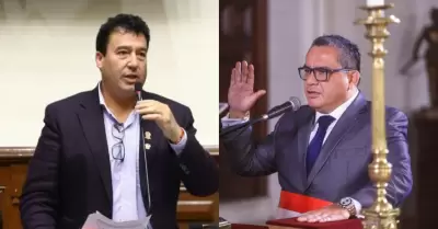 Edwin Martínez felicita a Juan José Santiváñez