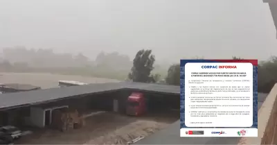 CORPAC suspende vuelos en Nasca y Pisco por fuertes vientos