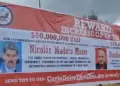 Aparece cartel anunciando recompensa por Nicols Maduro en frontera de Venezuela y Colombia