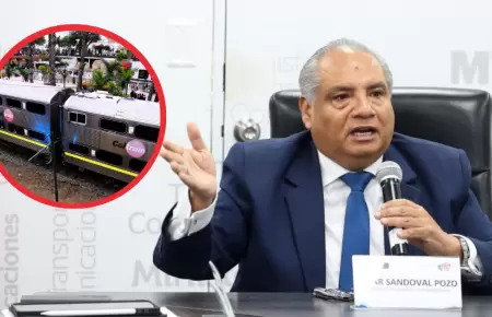 El titular del MTC, Csar Sandoval anunci optimizar los plazos sobre tren Lima-
