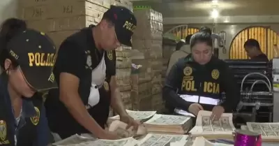 PNP logr incautar 1.2 millones de dlares en billetes falsos