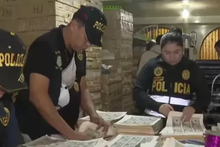PNP logr incautar 1.2 millones de dlares en billetes falsos