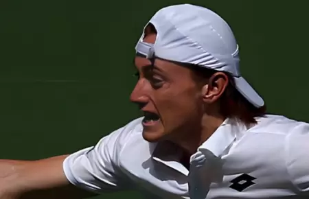 Ignacio Buse cay en la R1 del US Open.