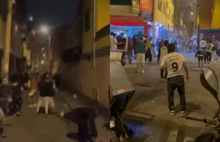 Vecinos de Ate se enfrentan a barristas