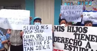 Colegio es extorsionado en SJL