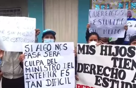 Colegio es extorsionado en SJL