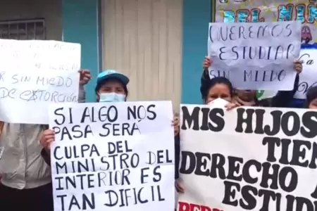 Colegio es extorsionado en SJL