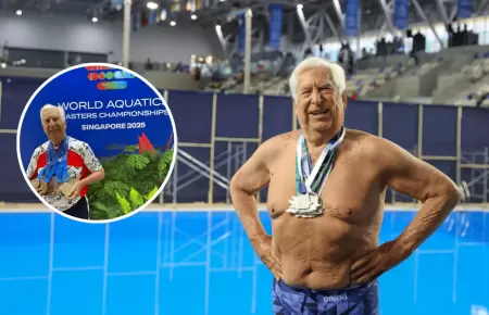 Nadador peruano Jos Pealoza conquista 3 medallas de oro y 2 de bronce en el Wo