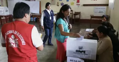 Escrutinio de mesas de sufragio