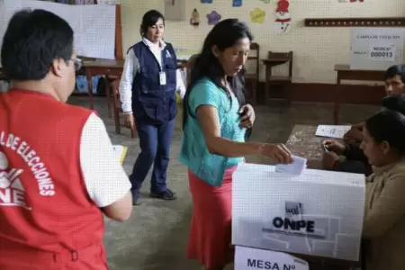 Escrutinio de mesas de sufragio