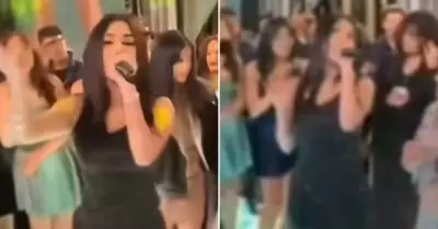 Milenka Nolasco y su blooper en quinceaero