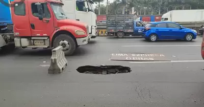 Cierran dos carriles de la Vía de Evitamiento.