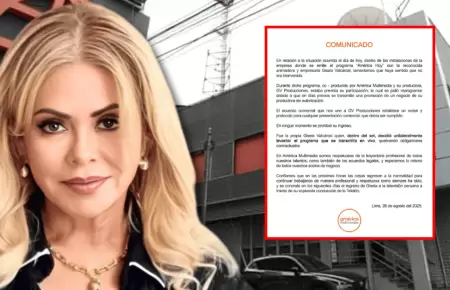 Amrica TV responde a Gisela Valcrcel tras polmica en canal: "En ningn moment