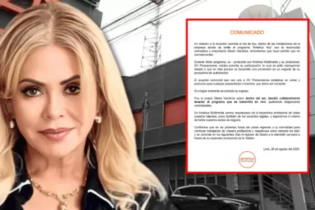 Amrica TV responde a Gisela Valcrcel tras polmica en canal: "En ningn moment