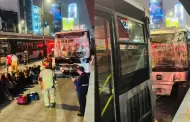 Triple choque a la altura de la estacin Angamos del Metropolitano deja decenas de heridos: Esto se sabe