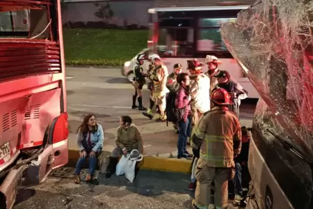 Asciende a 45 los heridos tras choque en el Metropolitano.