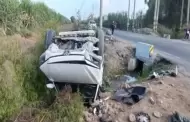 Trujillo: Cinco heridos tras despiste de auto en la peligrosa 'pista del terror' de Laredo