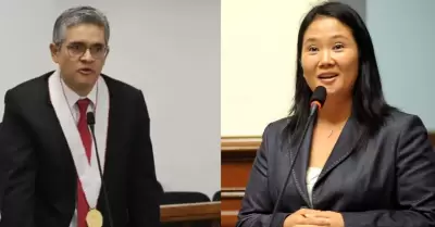 Fiscal José Domingo Pérez y Keiko Fujimori.