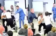 Estudiantes de Derecho protagonizan intensa pelea durante clase sobre violencia