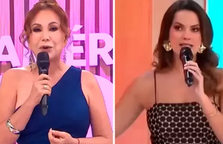 Janet Barboza y Valeria Piazza en Amrica Hoy.
