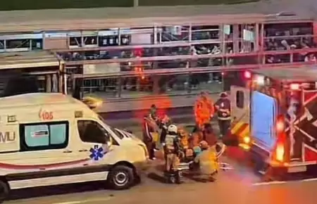 Accidente en la Va Expreso dej 45 heridos.