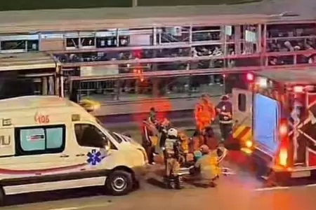 Accidente en la Va Expreso dej 45 heridos.