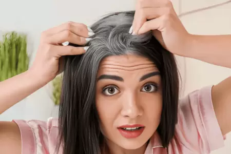 La aparicin de canas se debe solo al envejecimiento?: Conoce qu habito comn