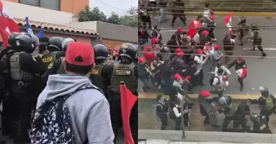 Trabajadores del PJ llegaron a casa de Dina Boluarte.