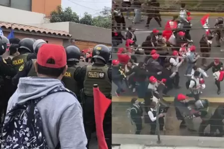 Trabajadores del PJ llegaron a casa de Dina Boluarte.