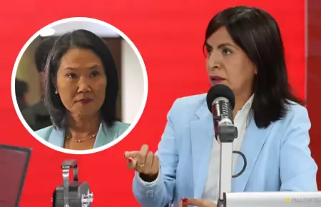 Giulliana Loza asegura que Keiko Fujimori no es acusada de corrupcin.