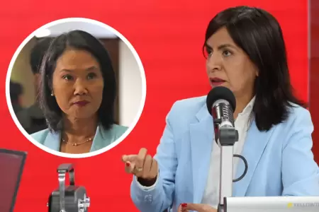 Giulliana Loza asegura que Keiko Fujimori no es acusada de corrupcin.