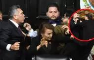 A golpes en el Senado de Mxico: Alejandro Moreno y Fernndez Noroa protagonizaron violento enfrentamiento