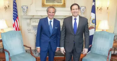 Marco Rubio con Rafael Grossi en la Casa Blanca.