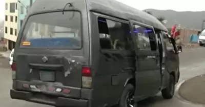 Extorsionadores graban amenaza a chofer en Puente Piedra.