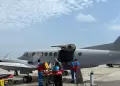 Gestante y mellizos en riesgo fueron trasladados en aviones ambulancia de la Fuerza Area del Per