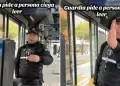 Guardia de seguridad impide ingreso de invidente con perro gua en transporte pblico: "Mira las normas"