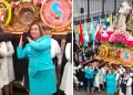 Dina Boluarte rinde homenaje a Santa Rosa de Lima: Presidenta carga anda en plena procesin
