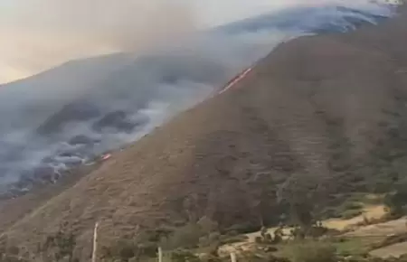 Extinguen cinco incendios forestales en cuatro regiones del Per.