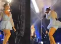En shock! Susana Alvarado sufre INCIDENTE durante concierto de Corazn Serrano en Chiclayo