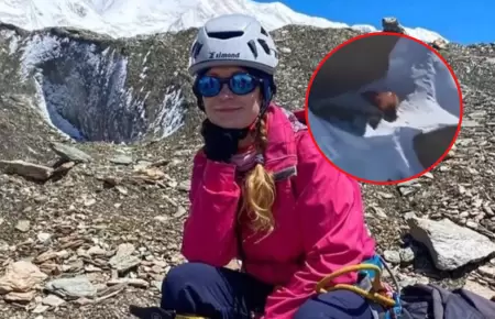 Escaladora rusa atrapada en montaa de Kirguistn.