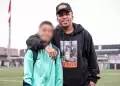 Jefferson Farfn acompaa a su hijo menor en partido tras 'splica' de Melissa Klug: "Con mi galctico"