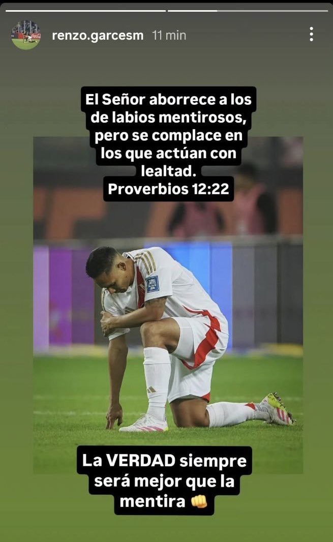 Renzo Garcs y su respuesta tras informe arbitral.