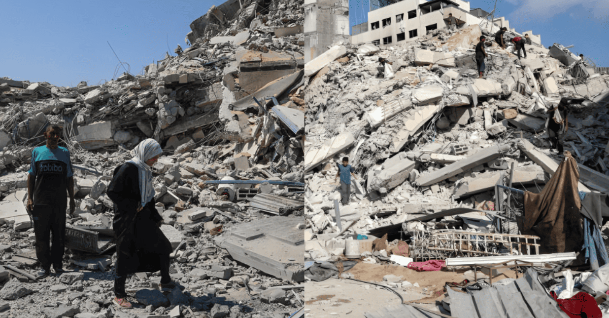 Israel destruye gran edificio de viviendas en Ciudad de Gaza, que era usado por miembros del grupo Hamás