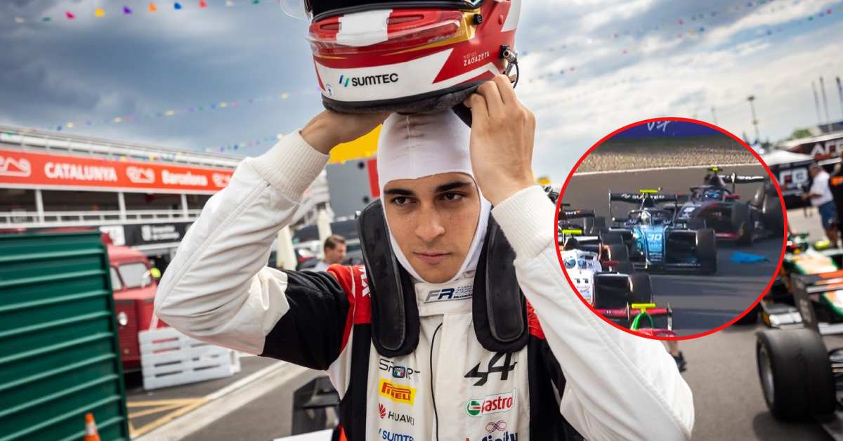 Matías Zagazeta no tuvo un buen cierre de temporada: Piloto peruano de F3 abandonó la carrera en Monza
