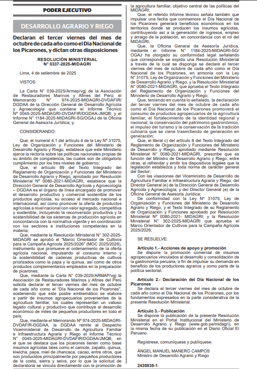 Declaran Da Nacional de los Picarones.