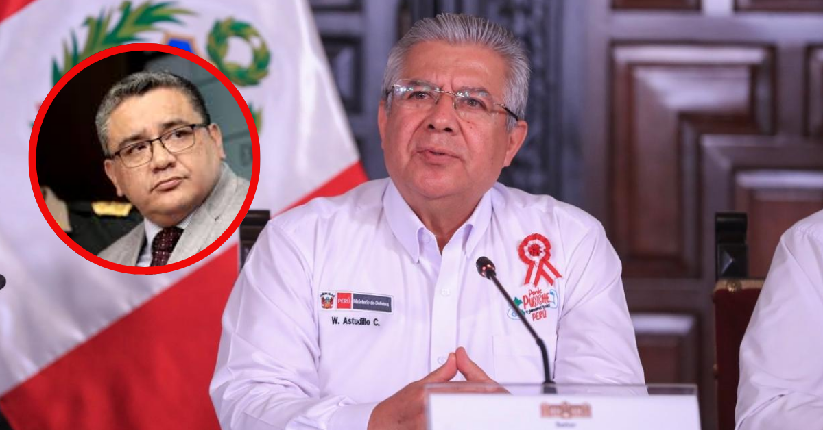 Ministro de Defensa evade pregunta sobre audios de Santiváñez y capitán 'Culebra'